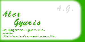 alex gyuris business card